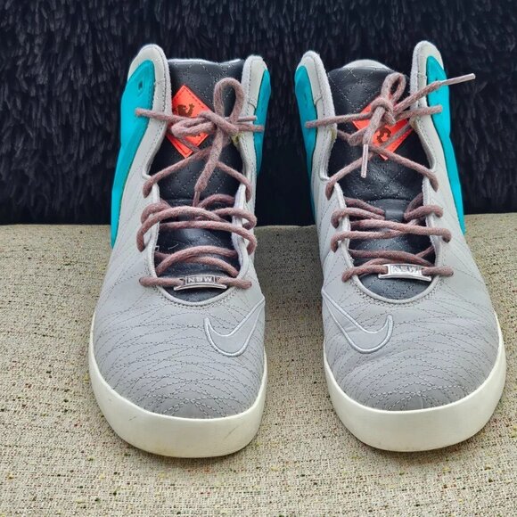 Nike Men Sneaker High Top Gray/Blue Shoes Lace Up Size 11US 45EU - Picture 4 of 12